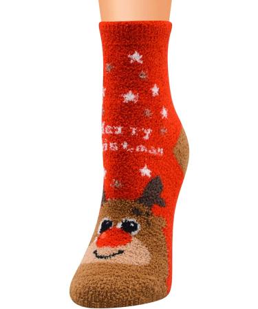 Mynh Christmas Socks for Women & Men | Unisex Cotton Warm Festive Hiking & Sports Socks - 2 Unit Size - Buy Online on GoSupps.com