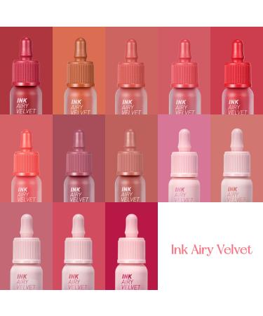Peripera Ink Airy Velvet Lip Tint Liquid Lip - 024 Heavenly Peach (0.14 fl oz) - Buy Online on GoSupps.com