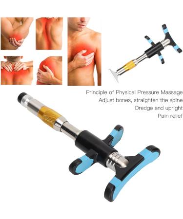 Professional Chiropractic Tool - 10 Gears Adjustable Manual Vertebral Body Massager | Gold | Enhance Massage & Correction - Buy Online on GoSupps.com