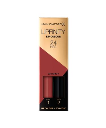 Max Factor Lipfinity Lipstick  Spicy  1 Set Brown 2 Piece Set - Buy Online on GoSupps.com