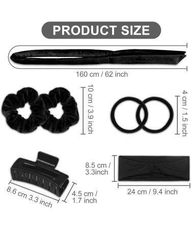 Heatless Curlers Headband 7 PCS Heatless Curls Set Soft Heatless Hair Curler Adjustable Wave Curling Kit for DIY Styling of Long Hair - Buy Online on GoSupps.com