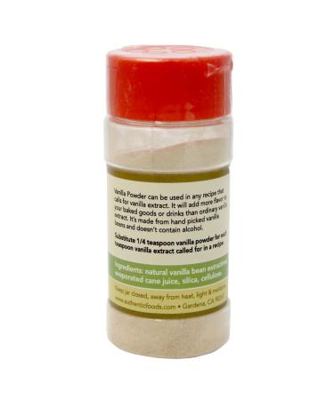 Authentic Foods Vanilla Powder 3oz - Pure and Natural Flavoring - Buy Online on GoSupps.com