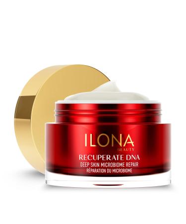 ILONA Recuperate DNA | Mircobiome Face Moisturizer | Anti-Inflammaging Cream with Niacin Peptides Ceramides | Deep Skin Formula for Sensitive Skin | Made in Japan | 1.7 oz