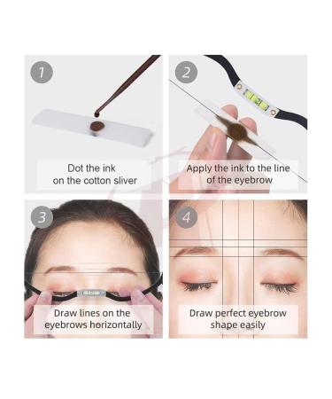 Microblading Bow and Arrow Line Ruler Black - Precise Brow Mapping Tool - Buy Online on GoSupps.com