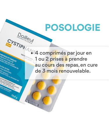 Bailleul | Bundle Anti-Chute Cheveux & Ongles | Cystiphane Fort Compl ment Alimentaire bo te de 120 comprim s + Cystiphane+ Shampoing Anti-Chute 200 ml - Buy Online on GoSupps.com