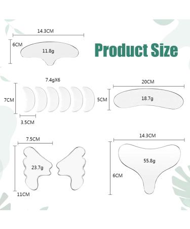 11 PCS Silicone Anti Wrinkle Patches for Forehead, Neck, and Chest - Reusable Pads for Smoothing Wrinkles and Anti-Ageing - Buy Online on GoSupps.com