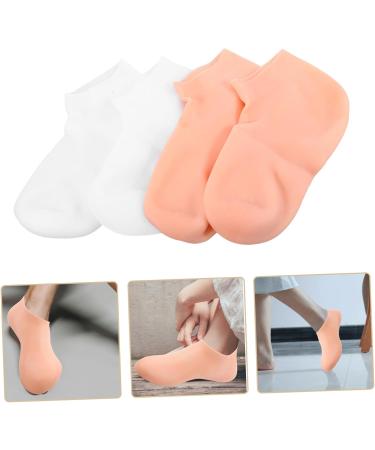 Beavorty 8 Pairs Exfoliating Moisturizing Socks Dead Skin Socks Dry feet Socks spa Socks Heel Socks for Dry Cracked feet Features Socks for Women spa Foot Cover Lotion sebs Gel Women's - Buy Online on GoSupps.com