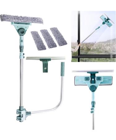 Window Squeegee - Squeegee for Window Cleaning | Adjustable Extension Pole U Bracket Window Scrubber | Telescopic Window Cleaner Window Wiper Washing Equipment - Buy Online on GoSupps.com