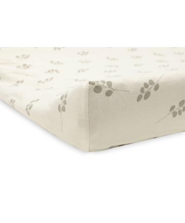 Jollein Changing Mat Cover - Twig Olive/White (50x70 cm) | Soft & Stylish Baby Bedding - Buy Online on GoSupps.com
