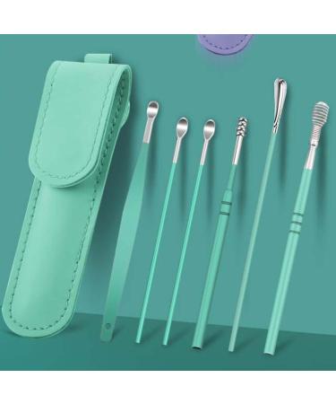 Stainless Steel Earwax Cleaner Tool Set - 2 Sets of 6 in 1 Reusable Ear Wax Removal Tools with Storage Box | Safe Ear Cleaning Solution - Buy Online on GoSupps.com