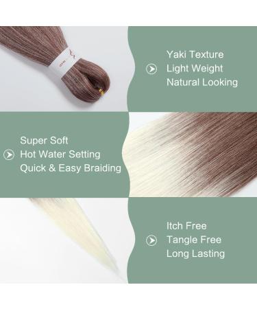 Easy Braid S Braids 20-Inch KanCalon Hair Extensions - 3-Pack Braiding Hair | High-Quality Braid Art (30-613#) - Buy Online on GoSupps.com