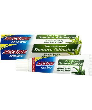 BIOFORCE USA Secure Sensitive Denture Adhesive 1.4 oz - Strong Hold & Comfort for Denture Wearers - Buy Online on GoSupps.com