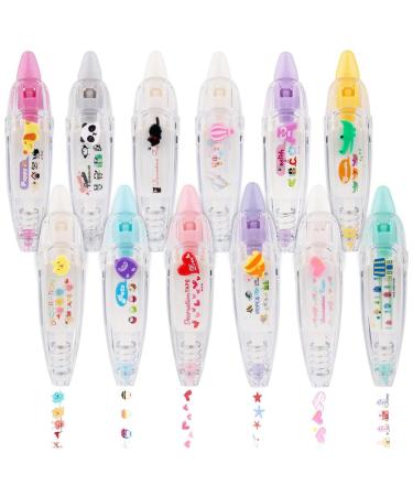 DKSooozs Set of 12 Decorative Pressure, Correction and Animal Pens with Corrector.