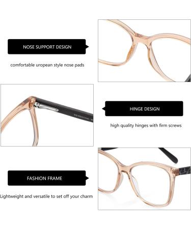 ZENOTTIC Cateye Reading Glasses for Women - Blue Light Blocking & Anti Eyestrain - Lightweight Eyeglasses (Brown 1.5x) - Shop Internationally - Buy Online on GoSupps.com