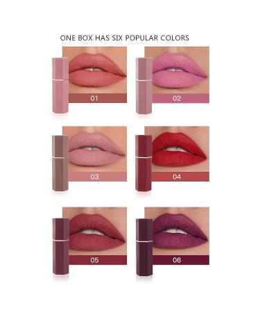 6-Piece Nude Matte Lipstick Set - Long Lasting, Waterproof, Moisturizing Makeup Gift - Buy Online on GoSupps.com