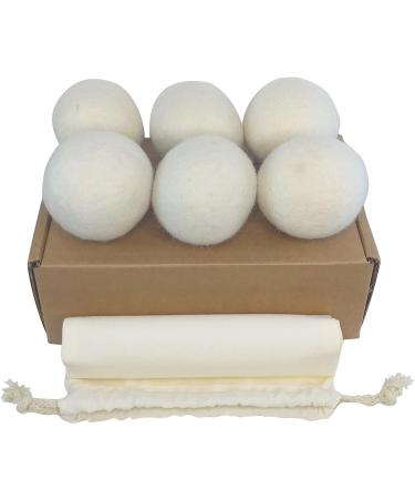 Tumble Dryer Balls - Save on Fabric Conditioner with Our Dryer Balls - Wool Dryer Balls Handmade with New Zealand Wool (Pack of 6 Balls) - Buy Online on GoSupps.com