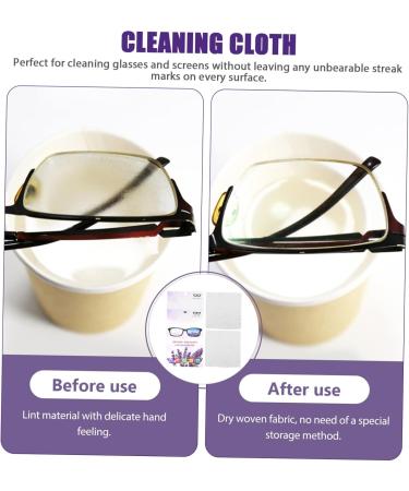 FOMIYES 4 Pcs Glasses Lens Wipes - Ultra Soft Eyeglasses Cleaning Cloths | Portable Lens Cleaner for Crystal Clear Vision - Buy Online on GoSupps.com