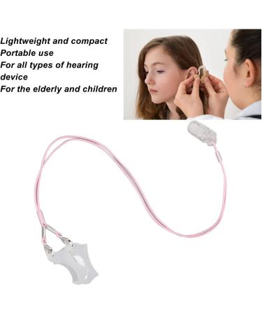 Stylish Large Hearing Aid Clip - Multifuntional Pink Cord for Binaural Use | International Shipping - Buy Online on GoSupps.com