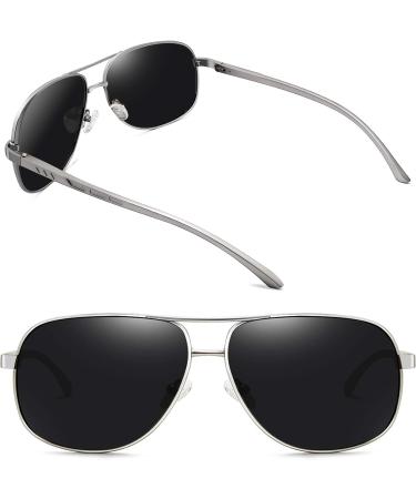Joopin Polarised Sunglasses: Al-Mg Metal Frame Double Bridge Aviation Sunglasses - Buy Online on GoSupps.com