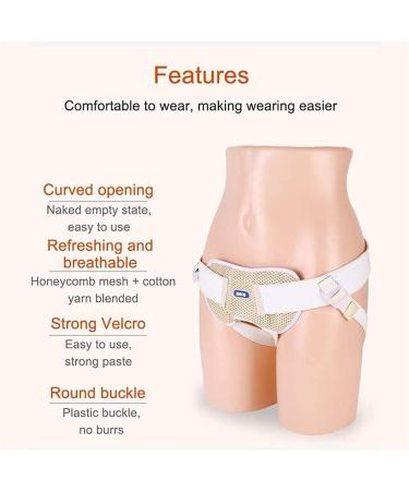 Samnuerly Adjustable Hernia Belt for Adults - Inguinal Hernia Support with Removable Compression Pads | Adjustable Hip Belt for Double Sports Break - Buy Online on GoSupps.com