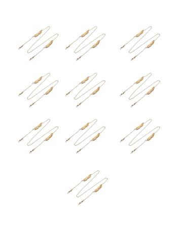 SBTRKT 10 pieces of alloy fashionable modern robust strong and not falling suitable for daily wearing street costume wedding party gift gold-70