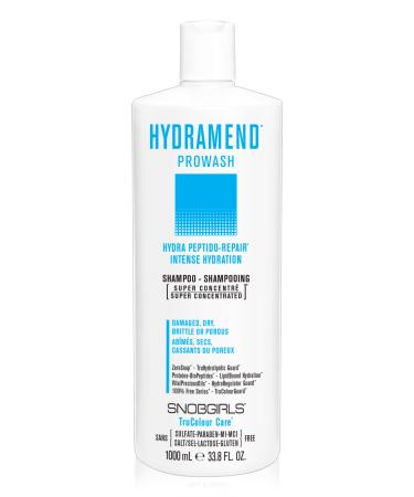 SNOBGIRLS HYDRAMEND Hydrating Vegan Shampoo Intense Hydration & Repair New Super Concentrated Shampoo for color treated hair Sulfate free shampoo for Damaged Dry Brittle Porous Hair Prowash Dry hair shampoo. Salon Hair Care