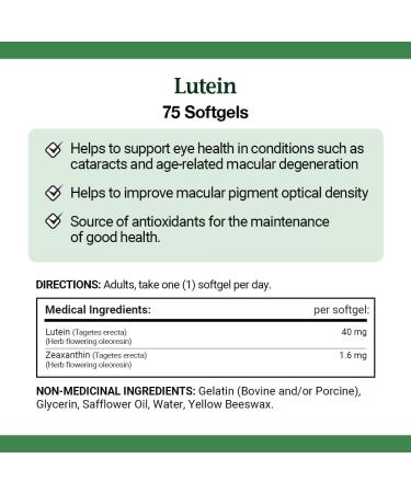 Nature's Bounty Ultra Strength Lutein 40mg with Zeaxanthin Eye Health Supplements Support Vision Health 75 Softgels - Buy Online on GoSupps.com