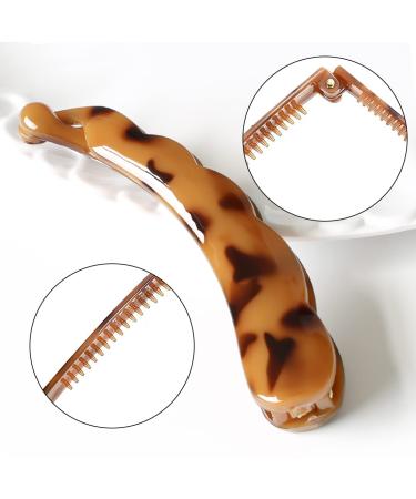 Leeq Large Banana Clips - 6 Colorful Non-Slip Hair Clips for Thick Hair | Perfect Ponytail Holders for Women & Girls - Buy Online on GoSupps.com