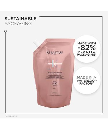 K RASTASE Chroma Absolu - Bain Chroma Respect - Shampoing Hydratant Protecteur De Couleur - Acides Amin s & Centella Asiatica - Cheveux Color s Sensibilis s ou Ab m s - Sans Sulfate Recharge 500ml - Buy Online on GoSupps.com