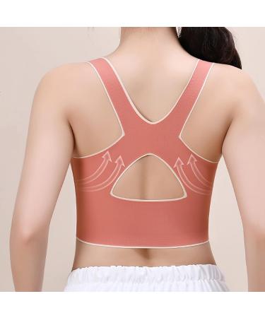 Wireless Front Cross Buckle Sports Bra | Shaping & Lifting | Black XL (60-70kg) - Buy Online on GoSupps.com