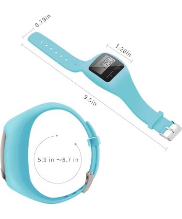 BATAUU Fitness Tracker 3D Digital Watch Pedometer | Step Counter, Distance Tracker, Calorie Counter | Walking & Running | Easy-to-Use | Blue - Buy Online on GoSupps.com