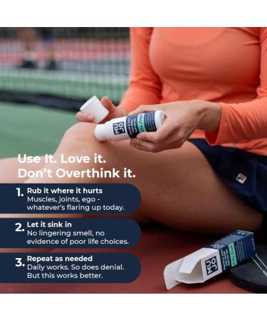 MUJO Extra Oomph Quick Pain Relief Roll-On Gel + Organic Menthol + ICY Muscle Relief + Fast-Acting Menthol + Aloe + Arnica for Joint and Back Aches 3 fl oz - Buy Online on GoSupps.com