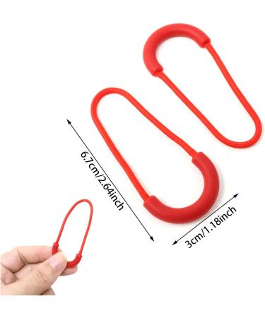 Honbay 10-Pack U-Shaped Nylon Zipper Fans - Durable Replacement for Backpacks Luggage Clothing (Red) | International Shipping Available - Buy Online on GoSupps.com