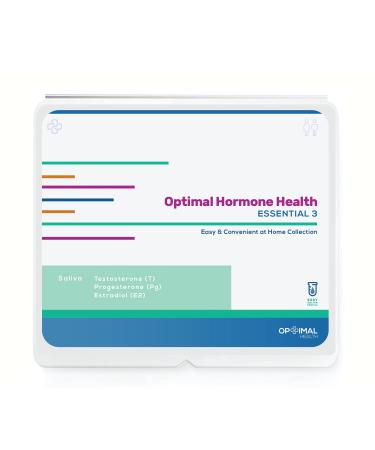 Optimal Hormone Health | at Home Lab Test Kit | Essential 3 | E2 PG T | Measure Hormone Levels & Balance for Men & Women