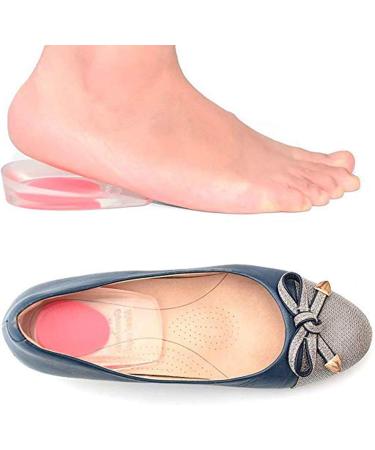 3 Pairs Silicone Gel Heel Cups for Plantar Fasciitis & Heel Pain Relief - Women's Small/Med Size - Shock Absorbing Support Inserts - Buy Online on GoSupps.com