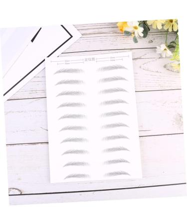 Angoily Black Eyebrows 4 Sheets Pairs Black Stickers Eyebrow Makeup Tools Simulation Eyebrow Disposable Eyebrow Stickers 6d - Buy Online on GoSupps.com
