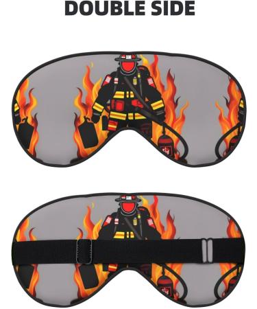 SSIMOO Firefighter Eye Mask | Soft & Breathable Sleep Patch for Women | Perfect for Travel & Relaxation | Black - Buy Online on GoSupps.com