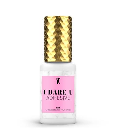 I Dare You Eyelash Extension Glue - 05-1 Seconds Lash Extension Glue (5ml) Fast Drying Strong Lash Adhesive 8 Weeks Retention - Fast Curing Extreme Retention Lash Glue for Eyelash Extensions.