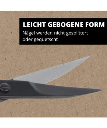 Parsa Professional Nail Cutter for Men - Curved Stainless Steel Fingernail & Toenail Scissors (Black & Matte) - Precision Grooming Tool - Buy Online on GoSupps.com