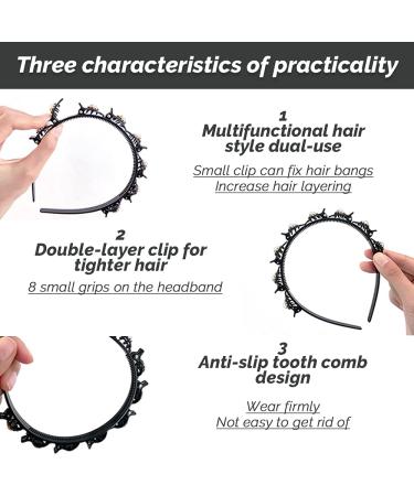 Latrate Hair Ties & Clips Set - Perfect Hair Bands for Women Styling Aid with Bracket Teeth for Professional Hairdressing - Buy Online on GoSupps.com
