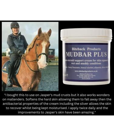 Biteback Products Mudbar Plus Antibacterial Cream with Silver 250g for Muddy & Wet Horse Skin - Buy Online on GoSupps.com