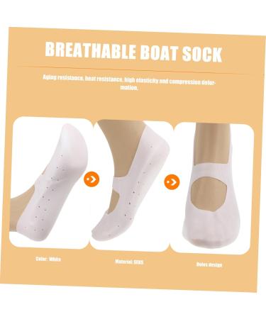 Beaupretty 1 Pair Plantar Gel Heel Sleeves Silicone Arch Silicone Heel Protector Silicone Gel Sock White Men and Women Sole of Foot - Buy Online on GoSupps.com