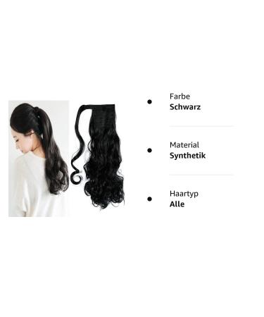 Shop Elailite Black Wavy Clip-In Ponytail Hairpiece - Affordable 17 (43cm) 120g Extensions for Instant Glam - Buy Online on GoSupps.com