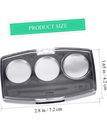 FOMIYES 10pcs Box Makeup Pallet DIY Eyeshadow Pans Empty Lipstick Pallet Eye Shadow Box Pigment Cosmetic Black 7.2x4.2cm - Buy Online on GoSupps.com