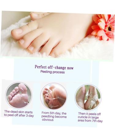 Housoutil 2 Pairs Dead Skin Callus Exfoliating Foot Mask Beauty Mask Foot Peel Mask Spa Foot Mask Lavender Nourishing Foot Masks Non-woven Plus Plastic Bag Remover White - Buy Online on GoSupps.com