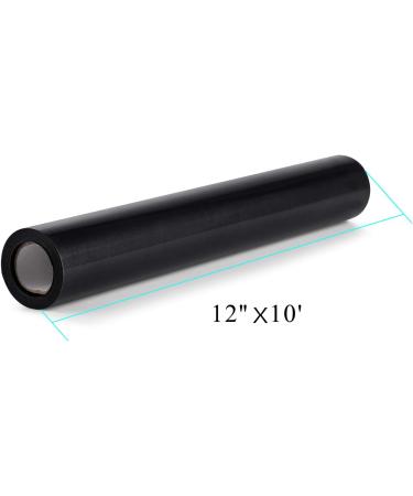 Black Heat Transfer Vinyl Bundle - 12 x 10' Rolls - Easy Cut & Weed - DIY Heat Press Design for T-Shirts, Clothes, Hats & Textiles - Buy Online on GoSupps.com