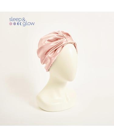 Sleep & Glow Double Layered Silk Hair Turban for Healthy Hair - Rose Smoke - Buy Online on GoSupps.com