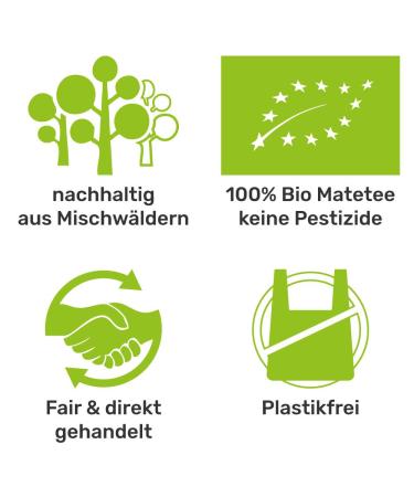 Organic Mate Tea Set for Two - 2 Cups 2 Bombillas & 300g Tea | Perfect Gift for Tea Lovers - International Shipping Available - Buy Online on GoSupps.com