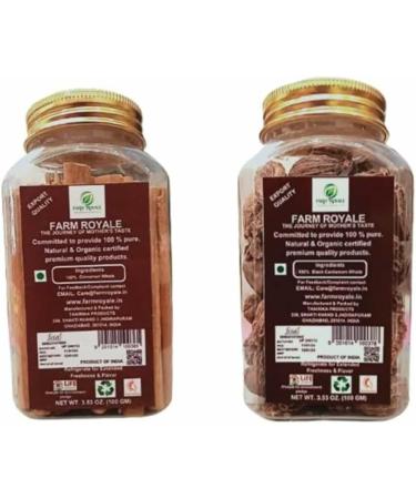 Farm Royale Cinnamon Whole & Black Cardamom/Elachi Whole||1+1 Combo(100gm & 100gm) ||100% Pure and Natural||Shudh||Handpicked Material||Export quality - Buy Online on GoSupps.com