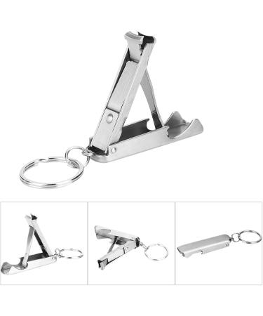 Mini Tool Key Chain Ring Nail Cutter Clippers Bottle Opener Stainless Steel Portable for Key Organization and Daily Use - Buy Online on GoSupps.com